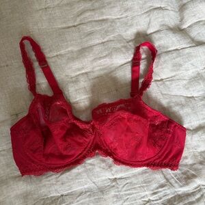 Lise Charmel Red Lace Underwire bra 34D
